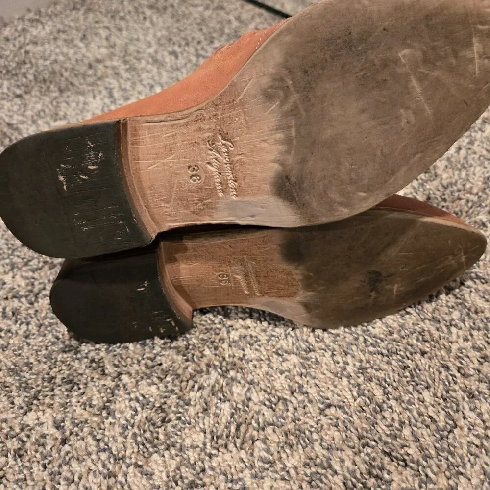 Free People Lost Valley Ankle Booties Brown 36/5.5-6
